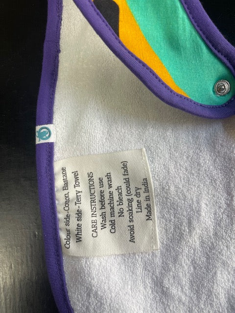 Pandi Bib with perfect plum trim