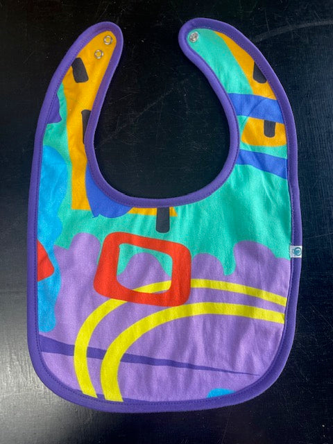 Pandi Bib with perfect plum trim